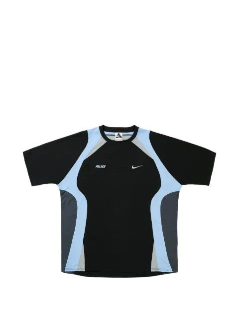 Palace x Nike panelled logo-print T-shirt Black P0138