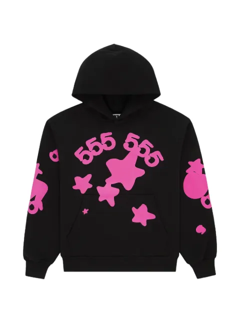 SP5DER Beluga Angel Number hoodie Black SP5DER404