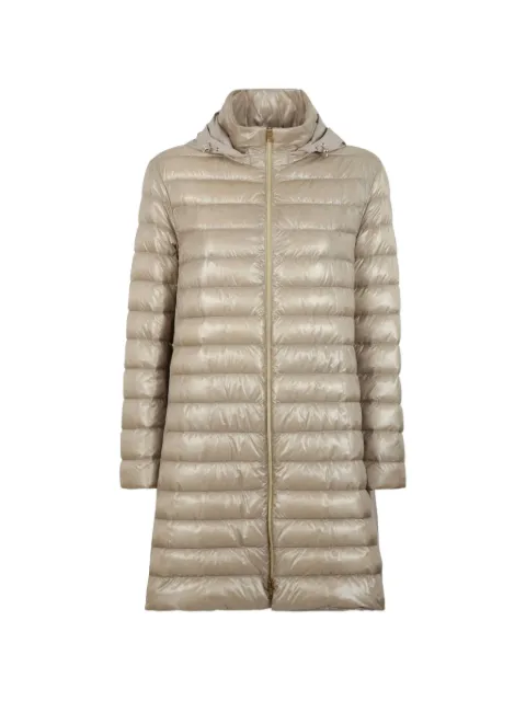 Herno quilted detachable-hood zip-up parka Neutrals PI002190D12017ZCHANTILLY