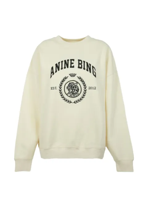 ANINE BING Miles Collegiate sweatshirt Neutrals A0812497WKHA2YELLOW