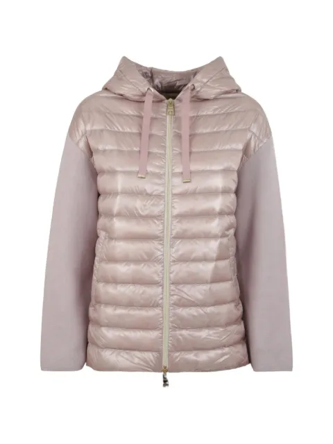 Herno quilted-panel hooded jacket Pink MP000156D72098CIPRIA