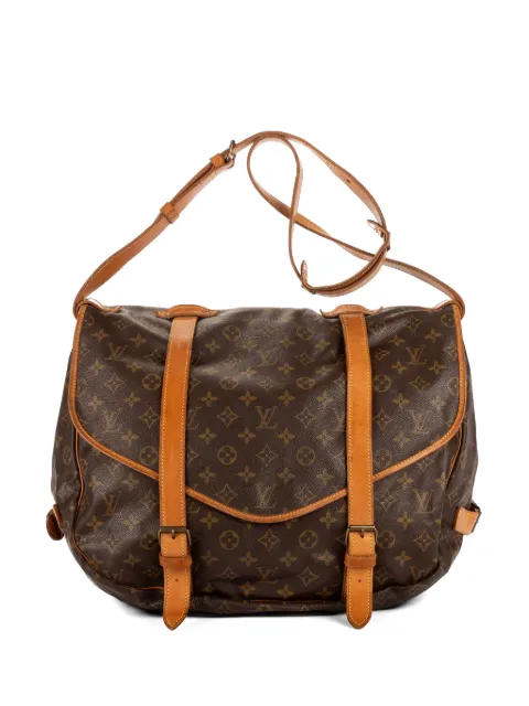 Louis Vuitton Pre-Owned Monogram Saumur satchel bag Brown AR8901
