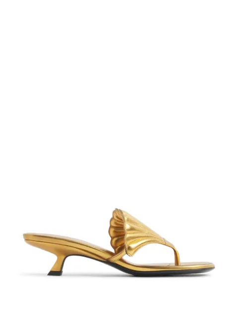 Mugler shell-detail sandals Gold 26S10CH00669012