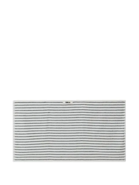 TEKLA striped-pattern hand towel White TWL2350X90CO