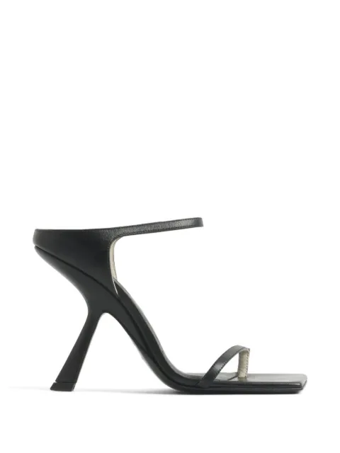 Mugler square-toe sandals Black 26S10CH00589012