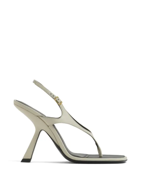 Mugler square-toe sandals Neutrals 26S10CH00589012