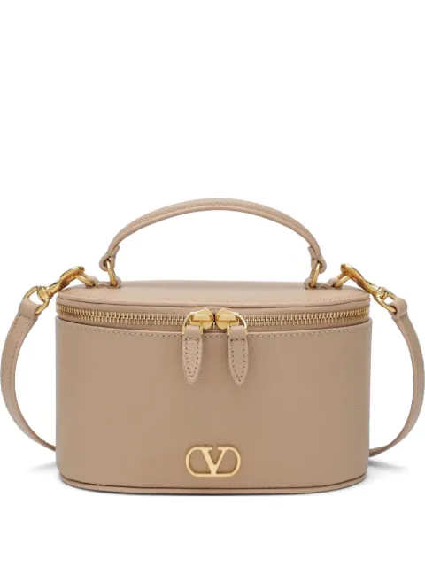 Valentino Garavani VLogo Signature mini vanity bag in grainy calfskin Neutrals WP0AX8SNP
