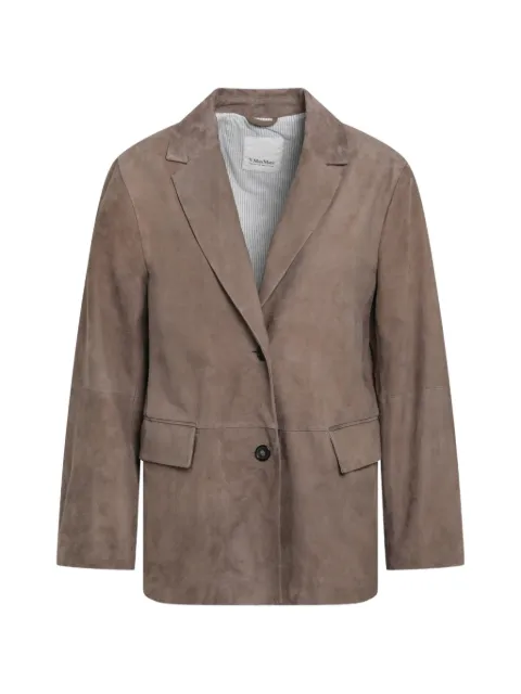 'S Max Mara Anfora buttoned leather jacket Brown SMMANFORASUE