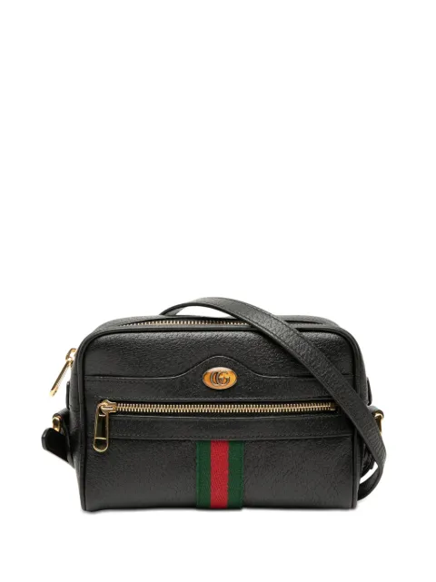 Gucci Pre-Owned 2016-2026 Mini Leather Ophidia crossbody bag Black 0LLVGMR2YFOJ41ZN