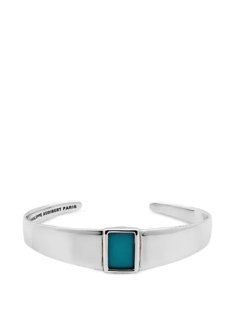 Philippe Audibert stone-embellished cuff bracelet Silver 73966