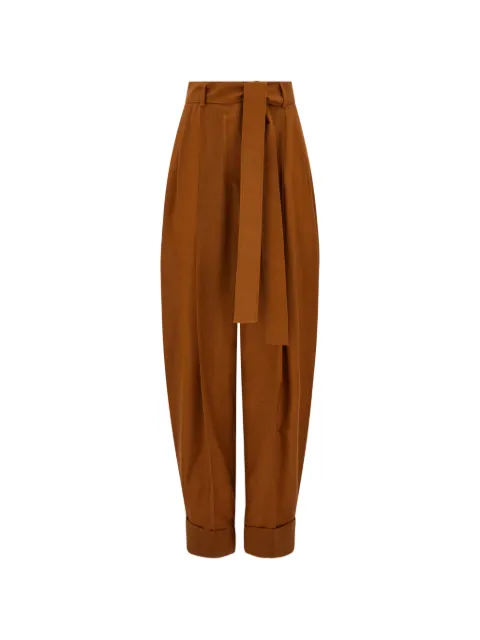 Ferragamo barrel-leg trousers Brown 795860