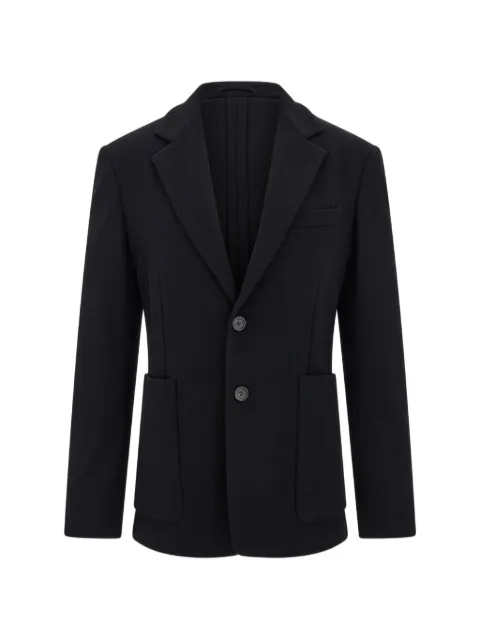 Ferragamo single-breasted jersey blazer Black 795773