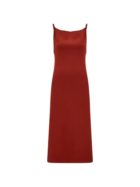 Ferragamo knitted slip dress Red 796203