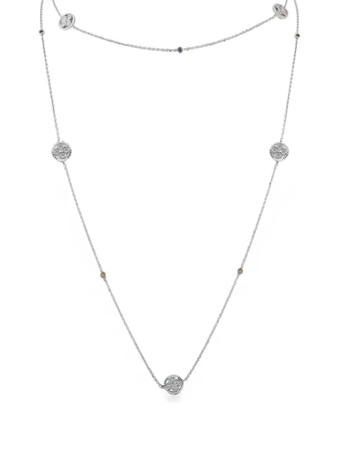 Louis Vuitton Pre-Owned diamond and ruby necklace Silver 5186