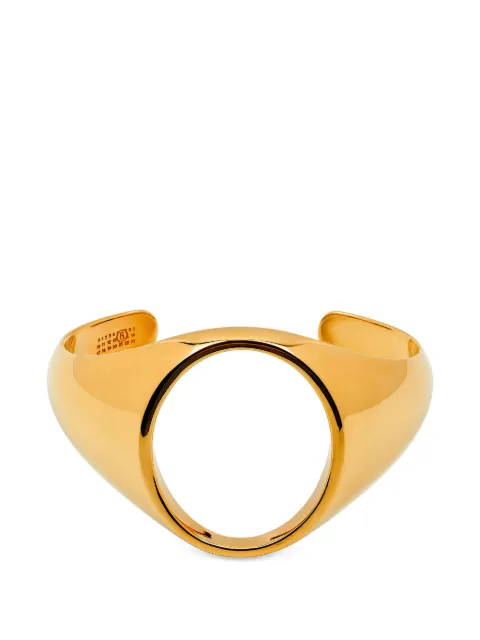 MM6 Maison Margiela cut-out rigid bracelet Gold 81559