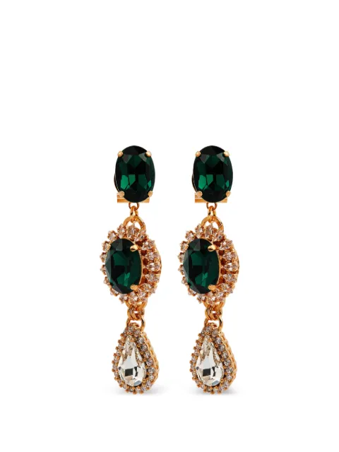 Anton Heunis crystal-embellished drop earrings Gold 75273