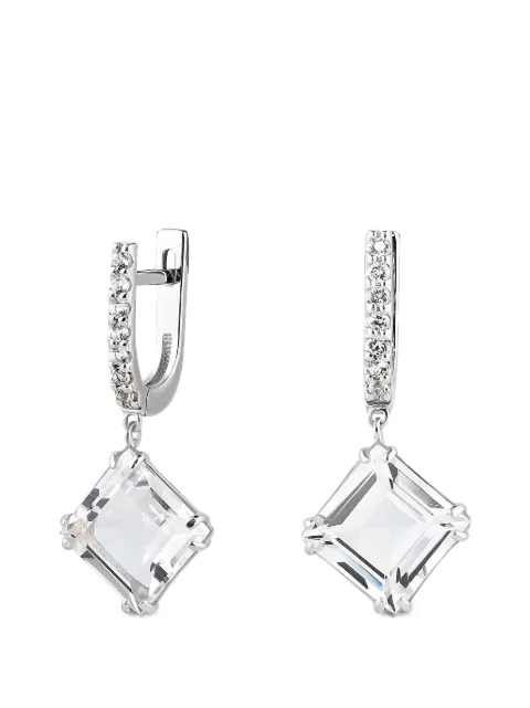 Moonka crystal-embellished drop earrings Silver 22012