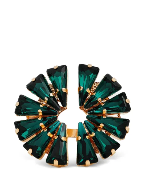 Anton Heunis Afrodita crystal-embellished ring Gold 75242