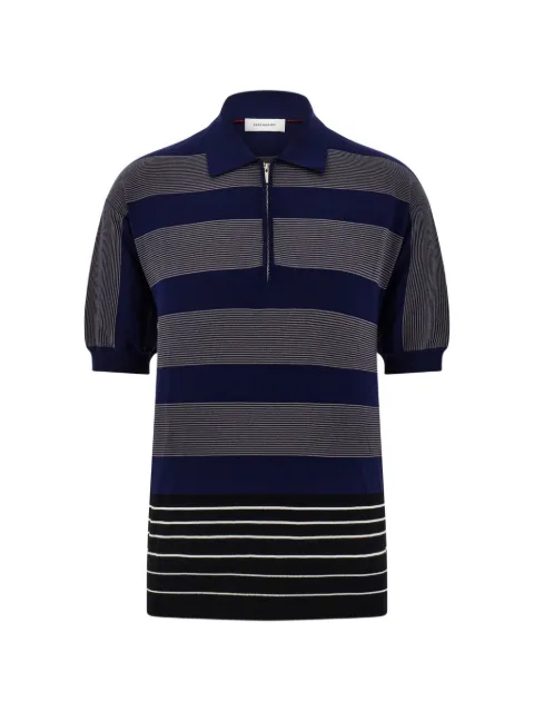Ferragamo zip-fastening polo shirt Blue 795963