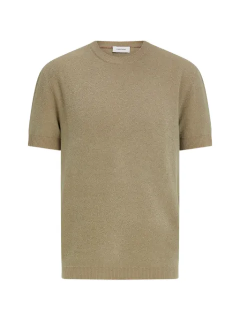 Ferragamo short-sleeve knitted top Neutrals 793885