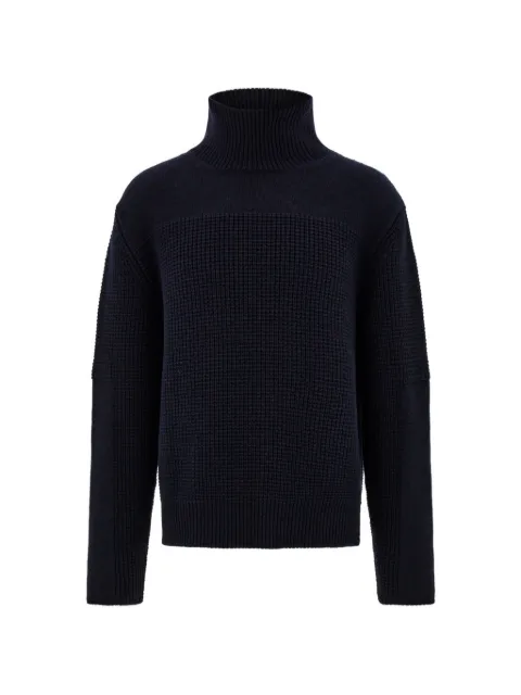 Ferragamo high-neck knitted sweater Blue 796033