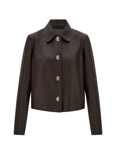 Ferragamo boxy nubuck jacket Brown 794478