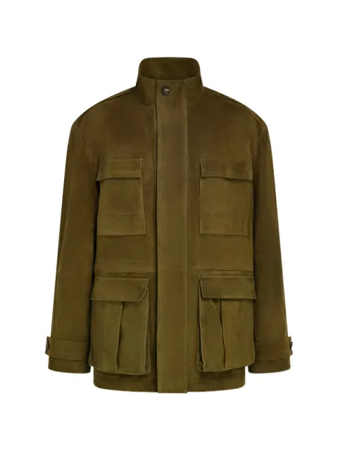 Ferragamo suede safari jacket Green 796459