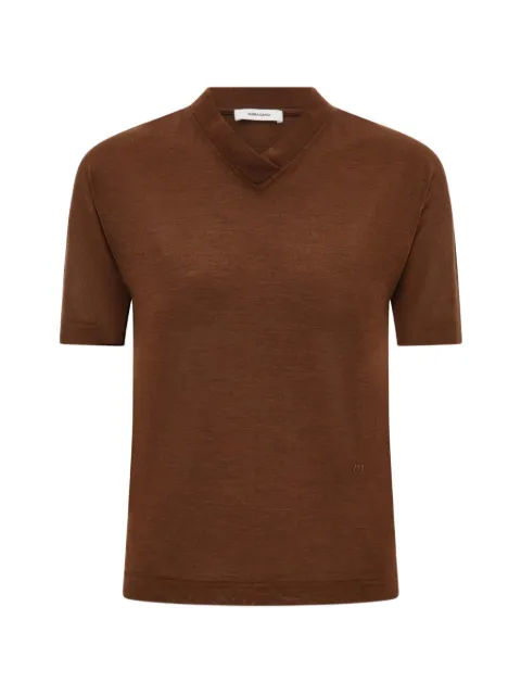 Ferragamo silk T-shirt Brown 796184