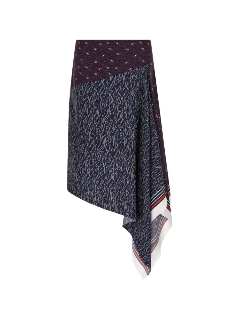 Ferragamo handkerchief skirt Blue 796265
