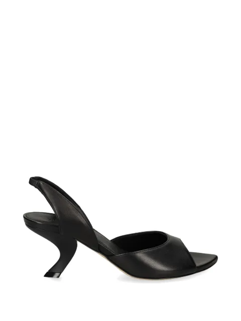 Vic Matie slingback sculpted-heel sandals Black 1K5802DK24H060101