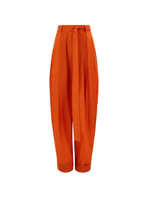 Ferragamo barrel-leg trousers Orange 795861