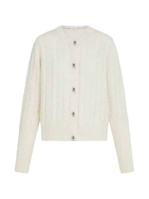 Ferragamo cable-knit cardigan Neutrals 796061
