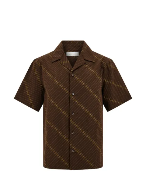 Ferragamo short-sleeve bowling shirt Brown 795993