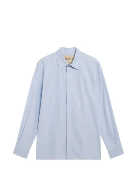 Valentino Garavani VLogo long-sleeve shirt Blue VABN83BH4