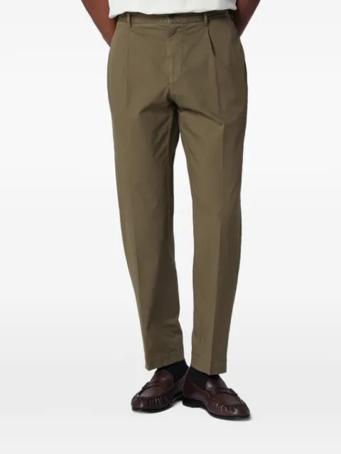 Santaniello Irno pleated trousers Green DSE2530CO