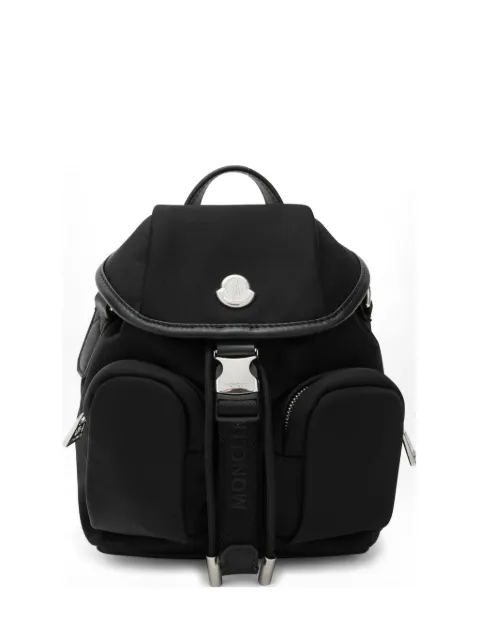 Moncler mini Trick logo-plaque buckle-fastening backpack Black L109B5A00003M6980