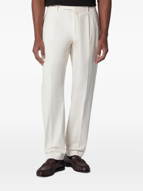Santaniello Arechi pleated trousers Neutrals DSE3295CO