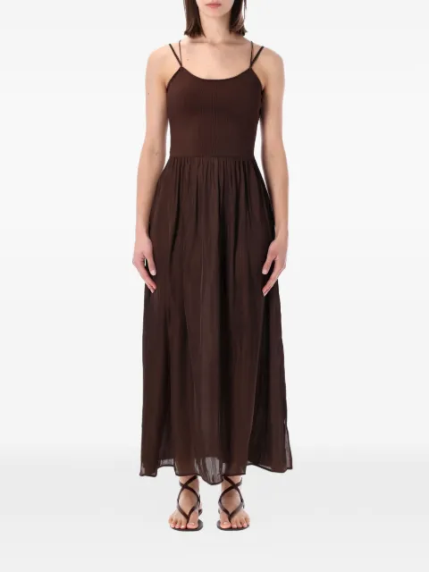 Sessùn Sweet Mambo lace-up dress Brown 2510501202133