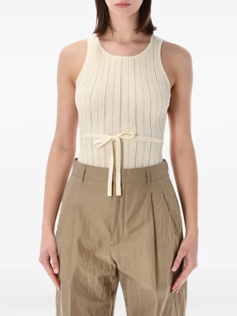 Sessùn Andrade pointelle bodysuit Neutrals 26209024FDS