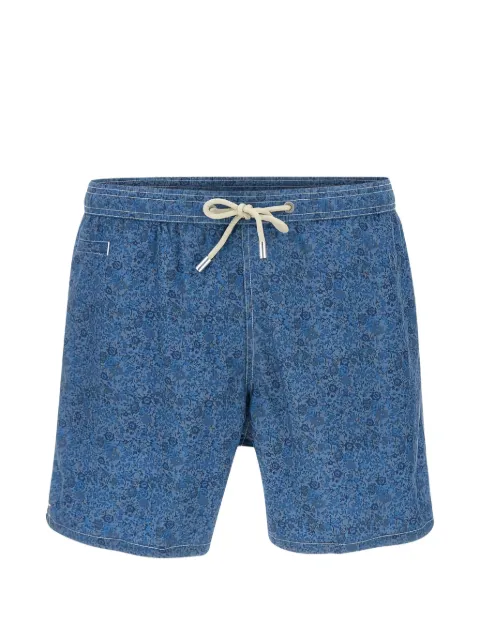 MC2 Saint Barth floral-print drawstring swim shorts Blue LIGHTINGMICROFANTASY01764H