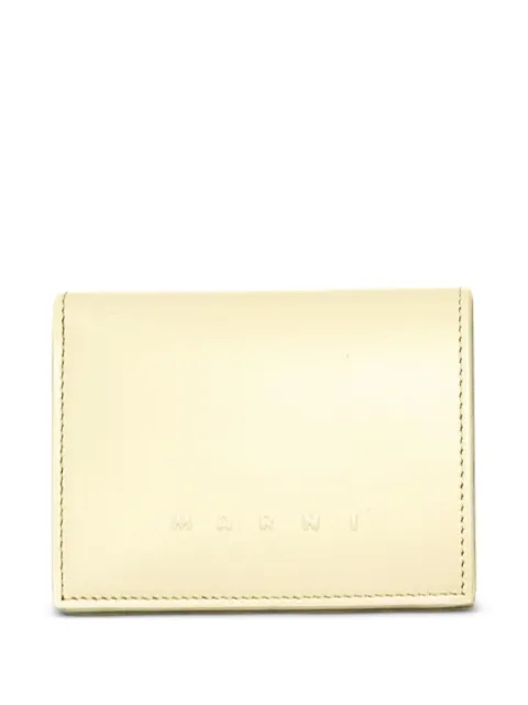 Marni logo-print leather wallet White PFMOQ14Q09P529800W06