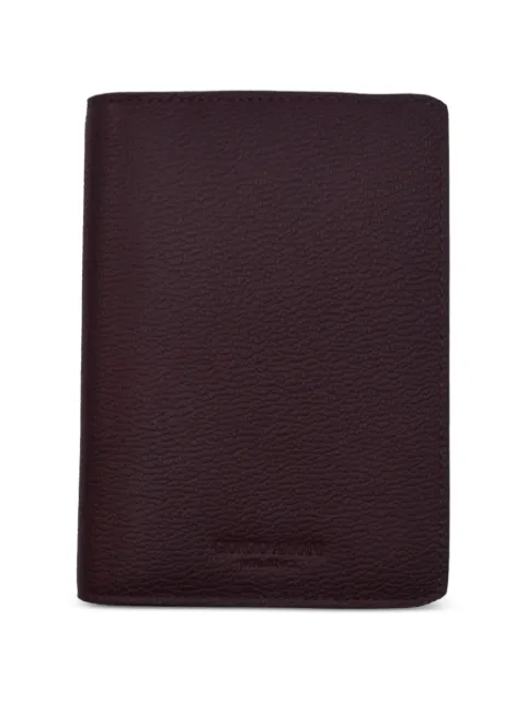 Giorgio Armani grained leather passport holder Red Y2R494YVA9J80101