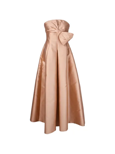Alberta Ferretti bow-detail maxi dress Neutrals A04466625
