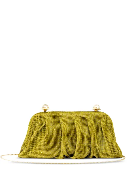 Benedetta Bruzziches Venus La Grande crystal-embellished clutch bag Green 0010