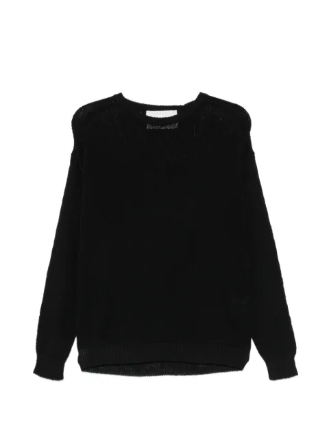 AMARÁNTO open-knit sweater Black B9AB0032