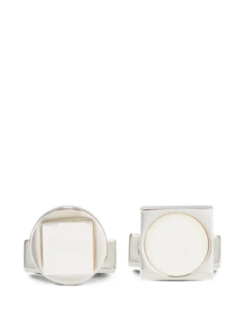 Ferragamo mother-of-pearl cufflinks Silver 795977