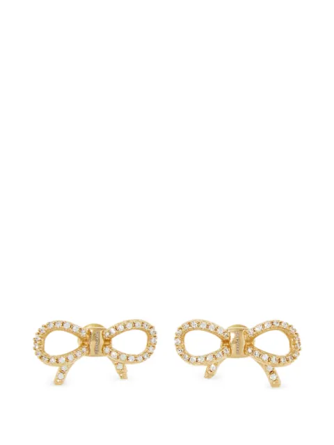 Ferragamo crystal-embellished bow earrings Gold 795069