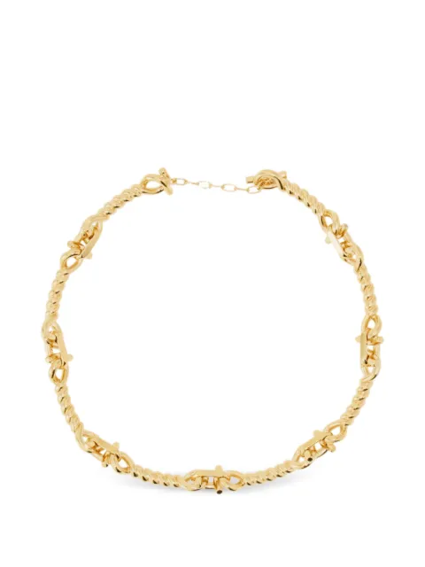 Ferragamo Twisted Gancini necklace Gold 795100