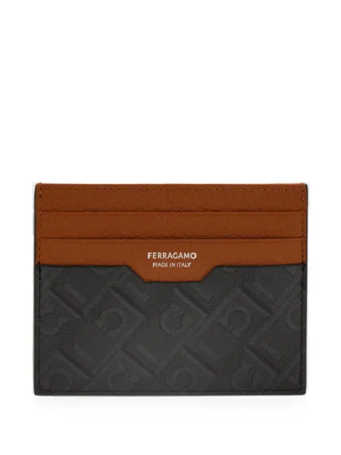 Ferragamo Ferragamo Monogram credit card holder Black 795888
