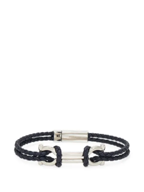 Ferragamo double Gancini bracelet (20 cm) Silver 796088